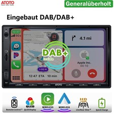 ATOTO F7 DAB+ Doppel-DIN 7" Autoradio Bluetooth Wireless CarPlay & Android Auto