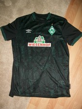SVW Werder Bremen Fußball Herren Trikot Umbro schwarz grün kurzarm M / L wie NEU