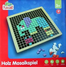 Mosaik Steckspiel aus Holz mit