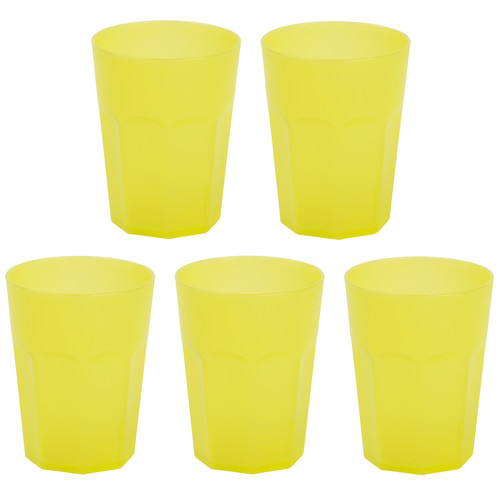 Kunststoffbecher gelb - kunststoffbecher,