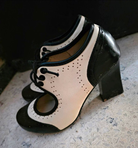 Retro stage damen pumps leder - retro,