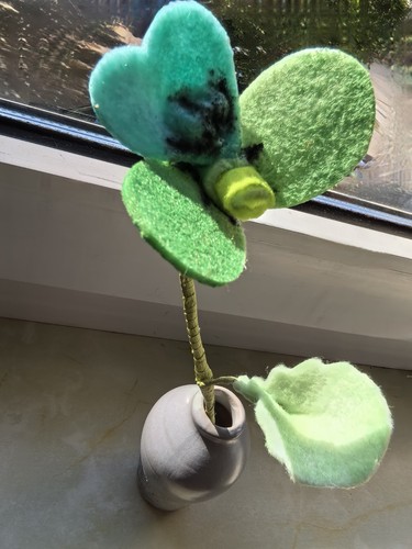 Filz blume stiefmütterchen - filz,