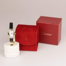 Cartier | Ref. 78094 | Damenuhr | Baignoire | 18 Karat Gold | Lederband |