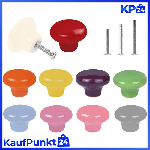 Bunte möbelknöpfe 10er set - 10er,