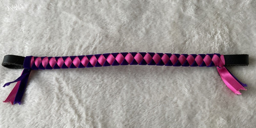 Braun leder rosa - braun, samt