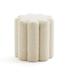 Dekorativer bouclé hocker - dekorativer, 38