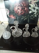 Bleikristall Karaffen 4 Stuck .