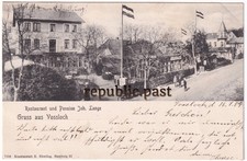 AK Postkarte Gruss aus Vossloch Bahnhof  Bokholt-Hanredder 1900 gelaufen (P3)