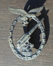 Orig. Flak Kampfabzeichen entnazifiziert  Nadel Orden WK 2 ww2 Abzeichen WH LW !