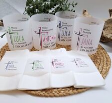 Windlichthülle * Windlicht * Konfirmation * Kommunion * Firmung * personalisiert