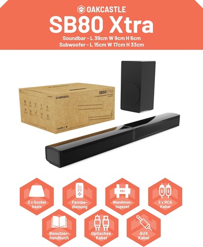 Soundbar subwoofer hdmi - tv,