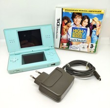 Nintendo DS lite Türkis mit Ladekabel und Spiel | Handheld Konsole | USG-001