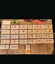 Selecta Alphabeto–Buchstaben Wortspiel aus Holz lackiert