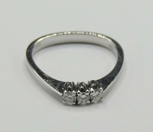 Weißgold solitär ring - solitär,