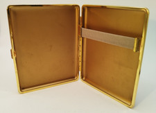 Vintage - Etui für Zigaretten Zigarillos 14 x 11 x 1,5 cm edle Leder-Optik braun