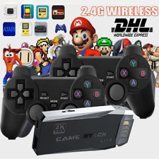 64GB w/2 Wireless Controller 20000+ Retro Videospielkonsole 4K HD TV Spiel Stick
