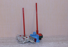 Altes Reinigungsset Besen Mopp Kehrgarnitur Puppenhaus Puppenstube Vero DDR