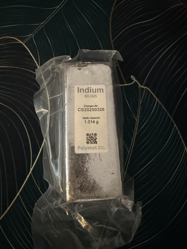 Indium barren 995 1 - indium, 99,995%