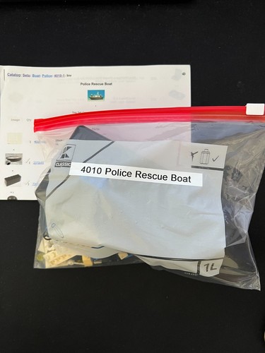 Lego 4010 police rescue - rescue, boat