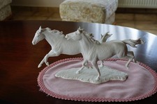 AK KAISER - Pferde - Bochmann - Mod. 449 - Bisquit-Porzellan - 17,5 x 34 cm