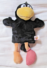 Heunec Rabe Socke Handspielpuppe Handpuppe Schwarz ca.35 cm - WIE NEU!!!