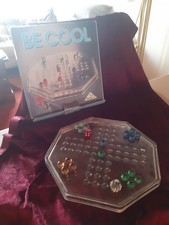 "Be cool" - Glasspiel von Montana - Mensch ärgere dich nicht - 90er Jahre? gebr.