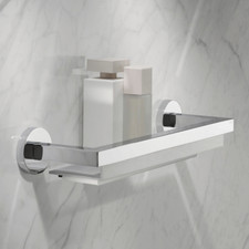 Duschablage KEUCO Edition 90 - verchromt/Aluminium Duschkorb 400 mm breit 