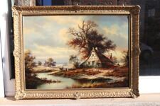 Heinz Stienen (1918-2002) - Altdeutsche Landschaft mit Fachwerkhaus - Gemälde