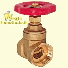 Muffenschieber aus Messing rot IG x IG Heizungs Absperrschieber Absperrventil