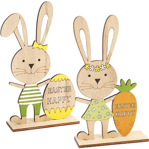 Osterhasen holz figuren - osterhasen,