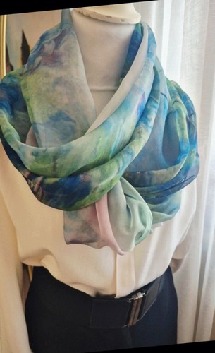 Eleganter chiffon schal tuch - chiffon,