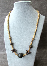 (H) Modeschmuck Kokoskette mit