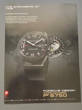 Porsche Design Worldtimer P´6750  2009 Vintage Watch Ad Werbung Reklame