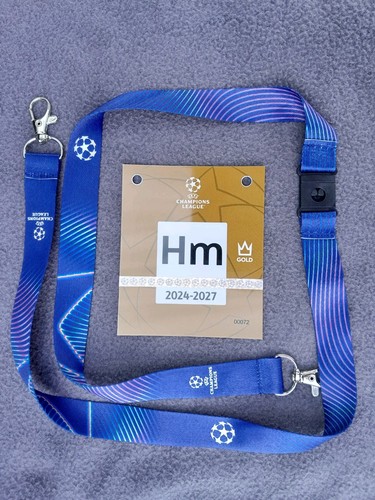 Ticket player gold lanyard - ticket,