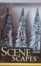 12x OVP schneebedeckte Winterkiefer für H0, von BACHMANN/Scene Scapes