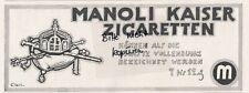 BERLIN, Werbung 1915, Manoli AG Kaiser Zigaretten