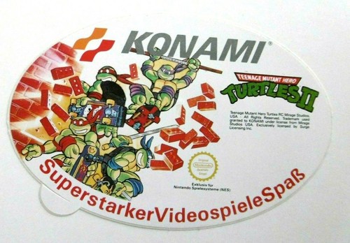 Werbe aufkleber konami teenage - werbe-aufkleber,