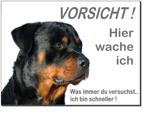Rottweiler-Hund-Alu-Schild-3