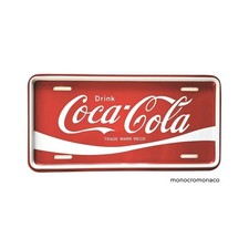 Vintage Coca Cola Reklame Blechschild 32x16,5cm, 80er Jahre, Top-Zustand 