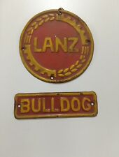 Original Lanz Traktor Schlepper Schilder Schild Kühler Motorhaube Oldtimer
