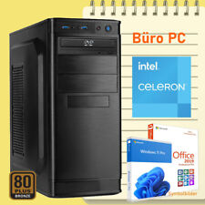 Büro PC Intel Celeron G6900 32GB RAM 2000GB SSD 4TB HDD Win.11 Officea