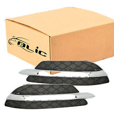 BLIC Schwarz-Chrom Lüftungsgitter Set für MERCEDES W204 C204 S204 AVANTGARDE