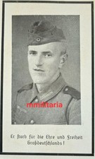 Sterbebild WWII Obergefreiter