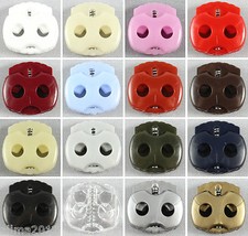 10 Stück Kordelstopper 2 loch