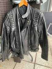 Motorradlederjacke Herren, schwarz, Gr. 56 (XL)-Joseph Joy Leathers