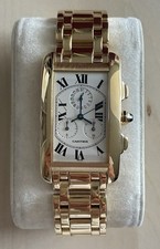 Cartier Tank Americaine Chronograph 18K Gold Herrenuhr Ref. 1730