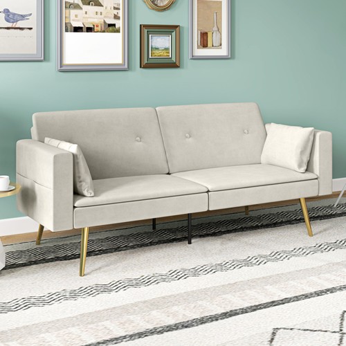 Homcom schlafsofa samtartiger - homcom,