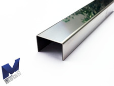 2,5m Edelstahl U-Profil L=2500