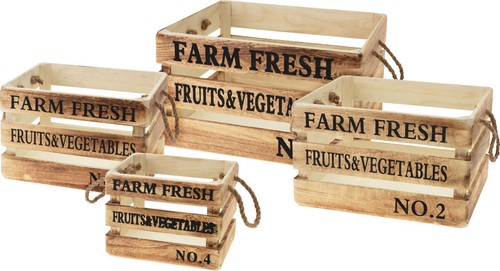 Deko obstkisten massiv holz - holz,