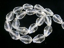 facettierte Tropfen Glasperlen